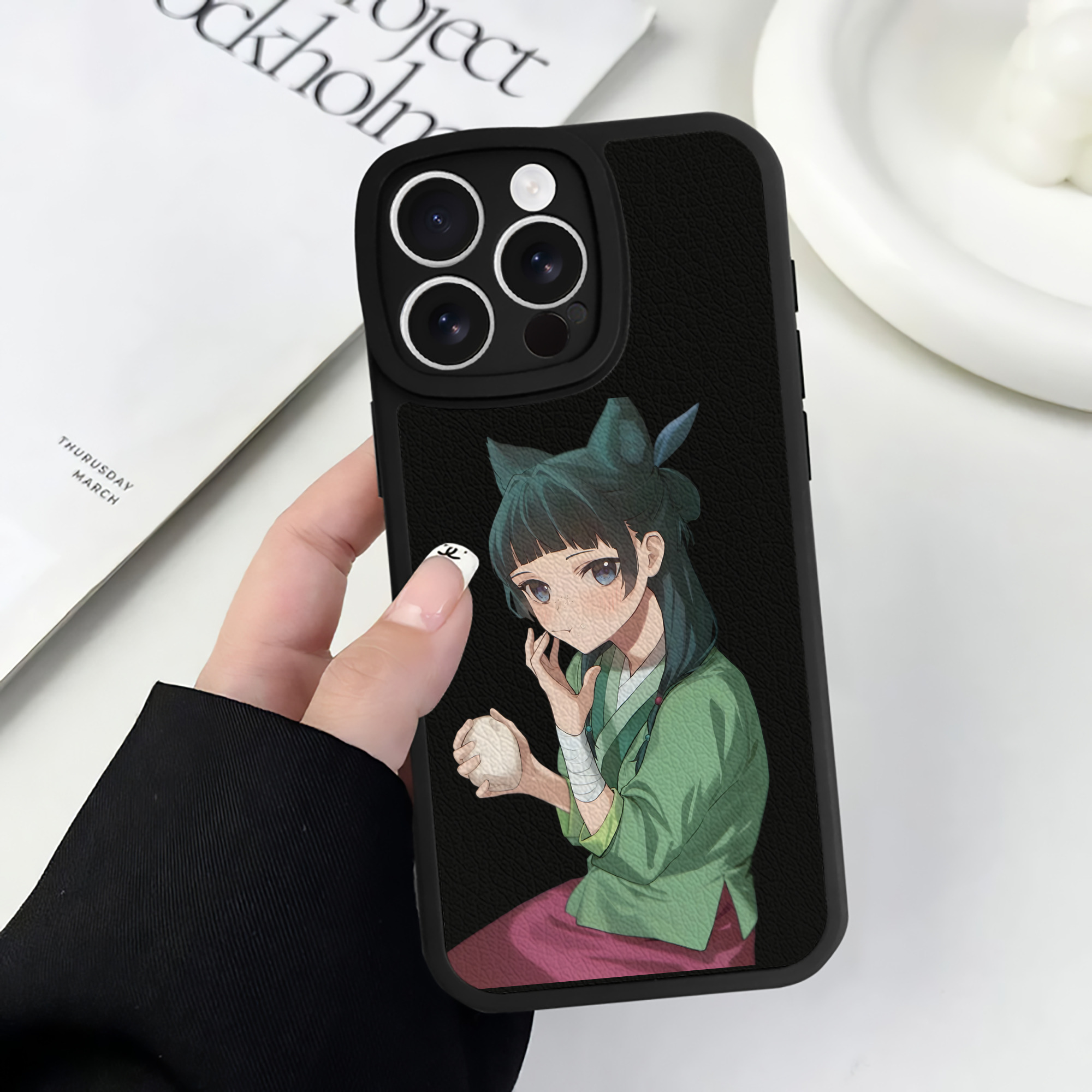薬屋のひとりごと The Apothecary Diaries 【iPhone 16シリーズ対応】シリコンスマホケース（レザー調） 材質：シリコン